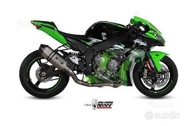 Kawasaki zx 10 r mivv scarico completo in titanio