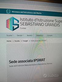 libri scolastici triennio Ipsmat Grandis Cuneo