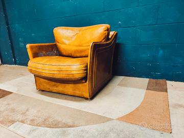 Poltrona Chester Chesterfield in cuoio inglese uk