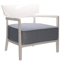 Poltrona Kartell Cara outdoor bianco lucido