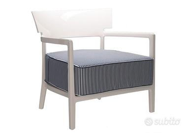 Poltrona Kartell Cara outdoor bianco lucido