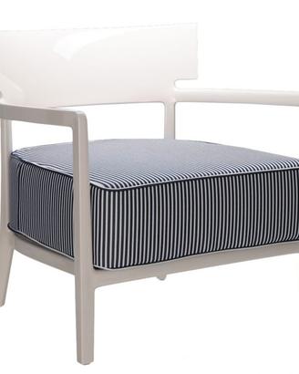 Poltrona Kartell Cara outdoor bianco lucido