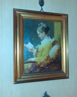 Quadro Ragazza che legge - dipinto olio