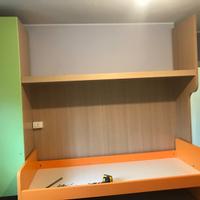 Cameretta a ponte 2 letti colorata