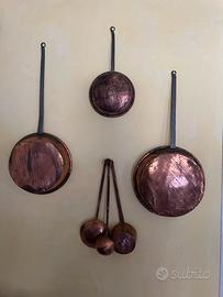 Pentole mestoli in rame