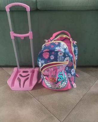 zaino con supporto ruote