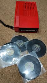 Mangiadischi Mini 10 Gemi vintage con dischi