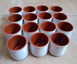 15 vasetti in terracotta 