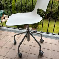 Sedia scuola/ufficio 5 ruote - schienale verde