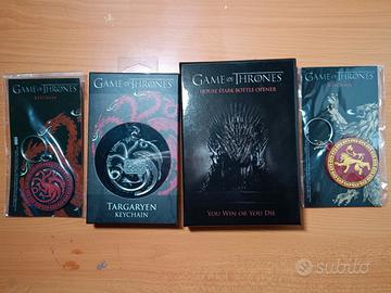 Lotto Game of Thrones 3 Portachiavi + 1 Cavatappi