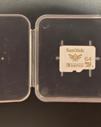 Micro SD 64GB SanDisk Nintendo Switch Zelda Gold