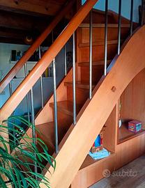 scala soppalco legno massello