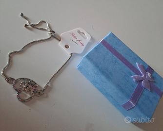 Bracciale argento925 con pendente unicorno