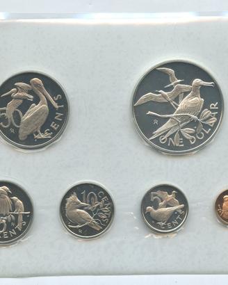 ISOLE VERGINI BRITANNICHE SET 1974 ARGENTO 25,70g