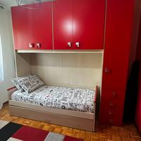 Cameretta a ponte + scrivania + libreria