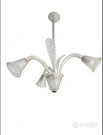 lampadario in vetro di Murano