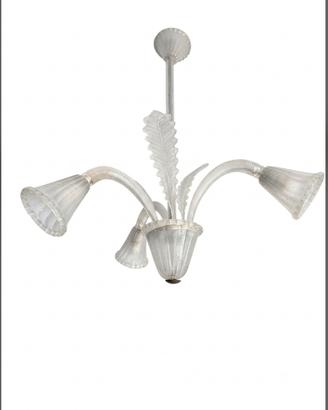 lampadario in vetro di Murano