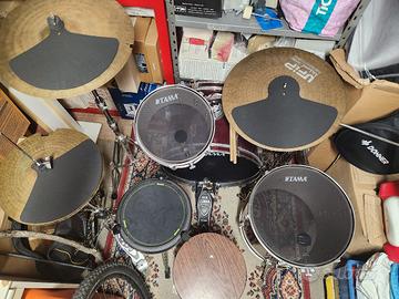 batteria muta 5 pezzi piatti e meccaniche