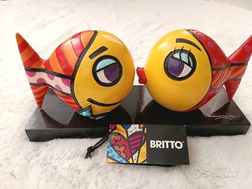 Rara opera "bacio di pesci" di Romero Britto
