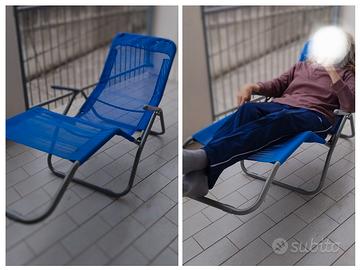Sdraio basculante spiaggia mare lettino piscina bl