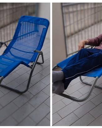 Sdraio basculante spiaggia mare lettino piscina bl