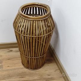 Portaombrelli metà novecento Bamboo modernariato I