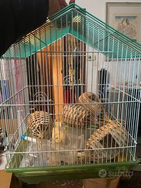 Gabbia per uccelli (inseparabili/pappagallini etc)