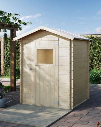 Casetta in legno Carmine 1,5x1,5 M con porta singo
