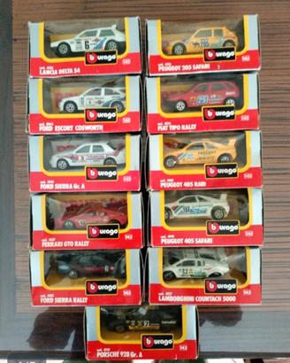 Lotto 11xBburago  11/43 RALLY CORSA vintage 