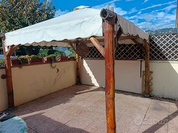 gazebo in canna di bambù,