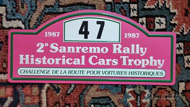 Targa Rally Sanremo storico 1987