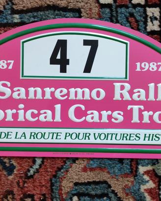 Targa Rally Sanremo storico 1987