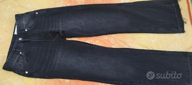 Jeans nero a zampa Bershka ragazzi taglia 34 (XS)