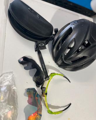 Casco per  bicicletta mtb bdc +occhiali euro 30
