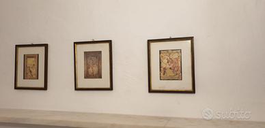 3 quadretti con passepartout