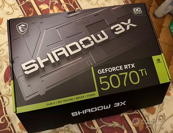 MSI RTX 5070 TI Shadow 3X OC nuova, garanzia