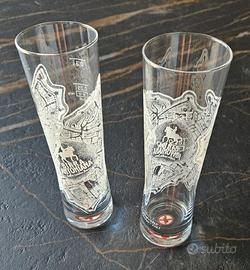 Coppia Bicchieri collezione Birra Antoniana Padova