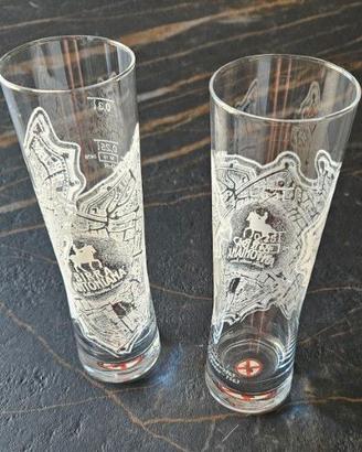 Coppia Bicchieri collezione Birra Antoniana Padova
