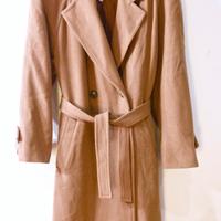 Cappotto Trench donna color beige anni 80 vintage