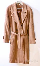 Cappotto Trench donna color beige anni 80 vintage