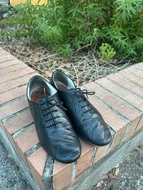 Scarpe da tango argentino sartoriali in pelle