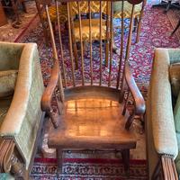 Sedia a dondolo in noce inizi secolo