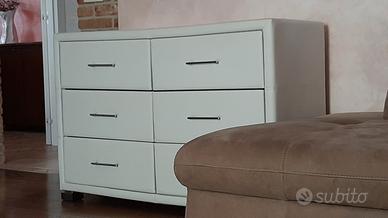 mobile bianco 6 cassetti