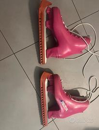 Pattini da ghiaccio rosa taglia 38