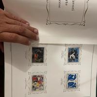 Francobolli collezione Capolavori d’arte Francese