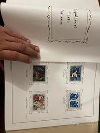 Francobolli collezione Capolavori d’arte Francese