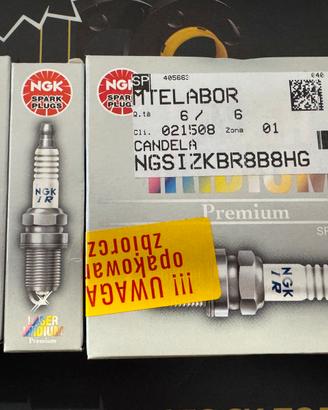 6 Candele NGK Laser Iridium BMW M2 M3 M4 91874