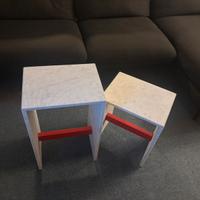 Tavolo in marmo, tavolo design, sgabelli