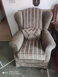 poltrone trecci salotti chiaro bianco Anni '50,