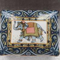 Scatola Wedgwood blu Elephant con carte